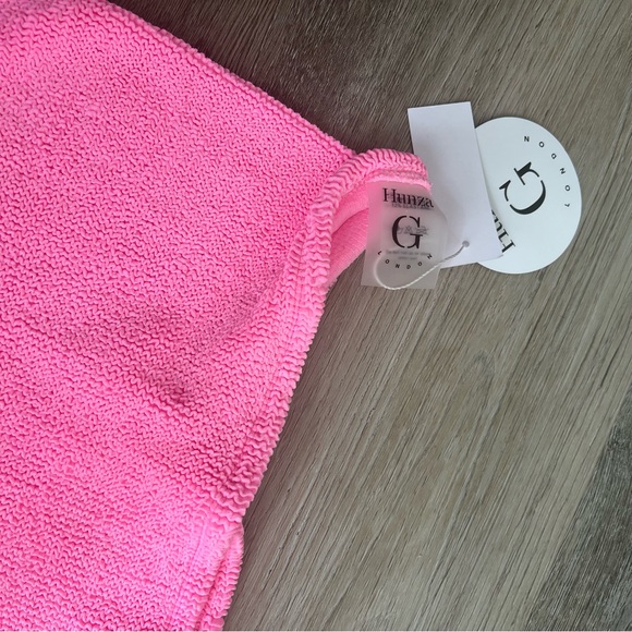 NWT Hunza G crinkle bodycon mini in Bubblegum as seen on Kylie Jenner - Picture 5 of 11
